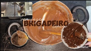 Fazendo brigadeiro de colher 🤎 vlogbymontezuma [upl. by Helbonnas883]