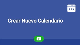 Crear Nuevo Calendario [upl. by Randy]