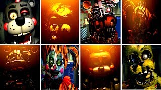 Five Nights at Freddys 6 ALL JUMPSCARES FNAF 6  IULITM [upl. by Ardnalac611]