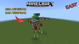 Cara Membuat Robot Di Minecraft Dengan Mudah 2024  Minecraft Pocket Edition [upl. by Intirb]