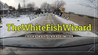 COOKS BAY Lake Simcoe Ice Update January 17 2024 [upl. by Aara712]