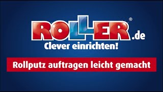 Do it yourself  Rollputz auftragen leicht gemacht [upl. by Irallih]