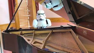 Stormtrooper Plays Imperial MarchCantina Mix on Piano  StarWars Soundtrack [upl. by Marabelle]