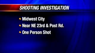 1 shot in Midwest City police investigating [upl. by Miltie99]