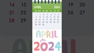 april calendar 2024 printable 📅 Calendar 365 📅 [upl. by Asserak690]