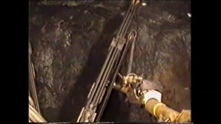 MINING Broken Hill Drilling Ground Support holes underground Atlas Copco Drill Rig Australia [upl. by Nortna]