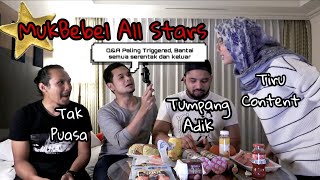 MUKBEBEL ALL STARS Haze Buat Youtuber Triggered Feat Shaz Zainuddin Isaac Osman amp Schaffy [upl. by Aiekat]