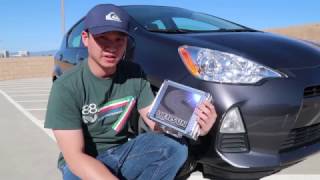 Kensun 55w 6000k HID Upgrade on a 2013 Prius C [upl. by Soisinoid]