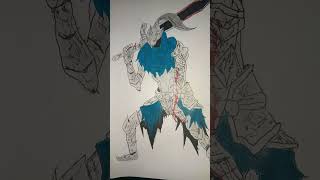 Artorias abysswalker shorts darksouls drawing abyss viral [upl. by Trevorr]