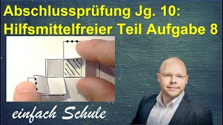 Abschlussprüfung Würfelnetz und Quadernetz  A8 ohne Hilfsmittel [upl. by Annaiuq]