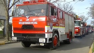 Desfile de Bomberos Voluntarios Pergamino [upl. by Aleacim]