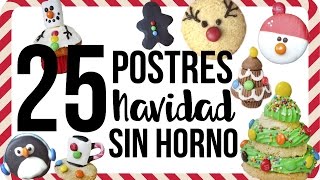 25 Postres para Navidad Sin Horno  RebeO [upl. by Coniah]