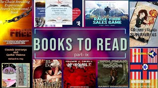 Books to Read  Part IX  Novels  Short Stories  Poetry  NonFiction  Indie Books [upl. by Erleena]