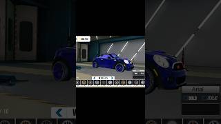 Mini Cooper modification in Car parking Multiplayer youtubeshorts [upl. by Eiramana]