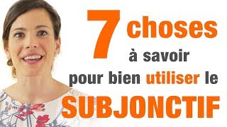 Subjonctif  7 conseils pour bien lutiliser [upl. by Amzaj]