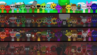 All Character Together in Incredibox Sprunki Phase 1 VS Phase 2 VS Phase 3 VS Phase 4 [upl. by Nodnorb]