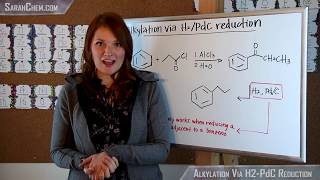 Alkylation of Benzene via H2PdC Reduction [upl. by Nosinned631]