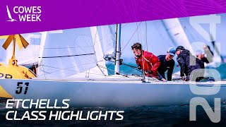 Etchells Class  Day 1 Start  Cowes Week 2024 [upl. by Ocnarf440]