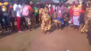 Liberian Culture Gola Traditional Welcoming in Sonodee Bomi County Liberia [upl. by Ynattirb]