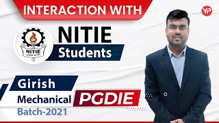 Girish  NITIE 2021 Interview experience Mechanical  Detailed interaction with Dr Vijayender PGDIE [upl. by Atelokin8]