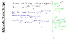 Examples of Proof by Induction Discrete Math [upl. by Iden]