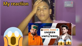 Sahil Rana podcast reaction me 😍  Sahil Rana YouTube journey very sad 😓 part 1 [upl. by Novihc]