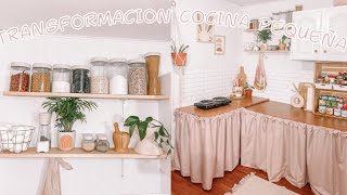 TRANSFORMACIÓN COCINA PEQUEÑA CON POCO DINERO COCINA TIPO INFONAVIT✨ [upl. by Marsden401]