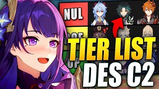 TIER LIST DES C2 Genshin Impact 44 [upl. by Yeoj]