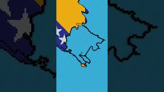 Building Montenegro in 3 Scales Montenegro Montenegrin maps flags minecraft [upl. by Acined]