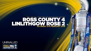 Ross County 42 Linlithgow Rose  William Hill Scottish Cup 201516  Round 5 [upl. by Annahpos462]