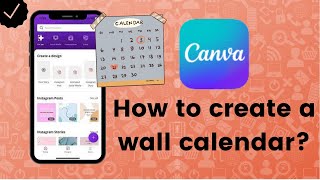 How to create a wall calendar on Canva [upl. by Ahtar]