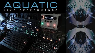 Aquatic  live performance with Elektron Digitone II Digitakt II and effect pedals [upl. by Botnick]