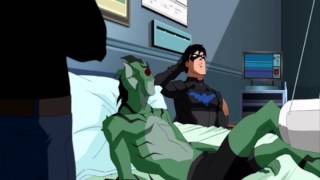 Young Justice Hospital Scene Smallville Rescore [upl. by Enirehtak112]