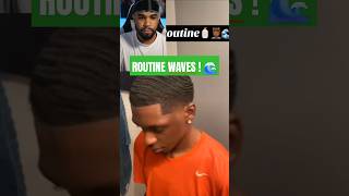 Routine waves  waves wave routine coiffure 360waves wolfing shorts [upl. by Eniluqaj]