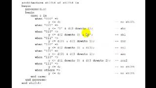 Lesson 53  Example 32 4Bit Shifter [upl. by Selwin]