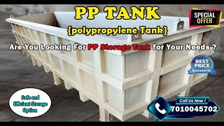 PP Tank  Chennai  Coimbatore  Bangalore  Andhra  Tada Sricity  Kerala  UAE  India [upl. by Acirt]