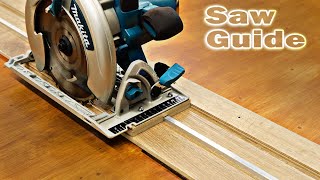 DiY Circular Saw Guide out of Laminate II Homemade Track Saw [upl. by Nahgeem]