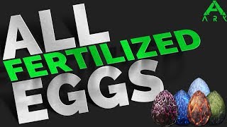 How to spawn all fertilized eggs  GFI Commands  Ark Survival Evolved [upl. by Arytas]