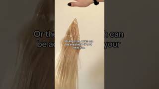 Halo hair extensions a onepiece hair extensions option 😍 [upl. by Treiber]