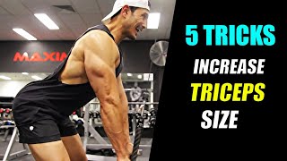 GET BIG TRICEPS ट्राइसेप का साइज़ बढ़ाएं 5 ways to Grow [upl. by Alfred]