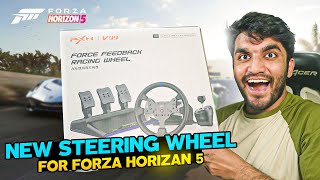 I bought a Real Steering Wheel PXN V99  Forza Horizon 5 Gameplay 1 [upl. by Nohsal]