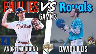 FTB Phillies VS Ninth Inning Royals  WWBA Jupiter Game 3 Of Pool Play [upl. by Ylehsa668]