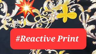 Details of Reactive Print on Reggiani rotary PrintingTextileVlog1990 [upl. by Cates314]