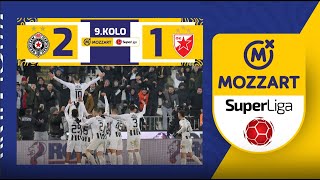 Mozzart Bet Super liga 202324  9Kolo PARTIZAN – CRVENA ZVEZDA 21 10 [upl. by Pears]