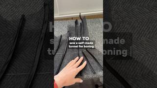 HOW TO SEW a selfmade tunnel for boning Sewing corset from scratch part 1 sewing [upl. by Ailimac701]