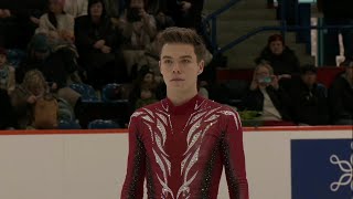 Nikita Starostin – 20232024 German Figure Skating Championships FS [upl. by Esenwahs542]