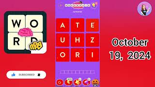 WordBrain Halloween Event October 19 2024  All Parts Answers [upl. by Kayle70]