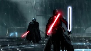 Star Wars The Force Unleashed 2 Darth Vader vs Dark Lord Starkiller [upl. by Pettifer]