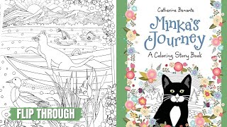 Minkas Journey  A Coloring Story Book Review  Catherine M Benante [upl. by Eiramlirpa]