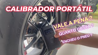 MINI COMPRESSOR DE AR XIAOMI  Calibrador de Pneu Portátil Para carro moto bike Dicas e teste [upl. by Ardnuasac]